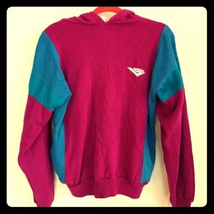 Vintage Colorblock PONY Hoodie Sweatshirt